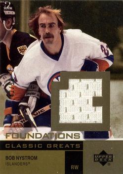 2002-03 Upper Deck Foundations - Classic Greats Gold #G-BN Bob Nystrom Front
