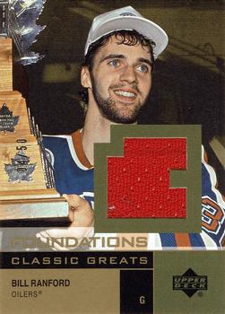 2002-03 Upper Deck Foundations - Classic Greats Gold #G-BR Bill Ranford Front