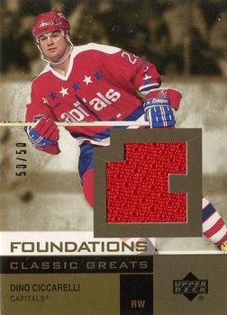 2002-03 Upper Deck Foundations - Classic Greats Gold #G-DC Dino Ciccarelli Front