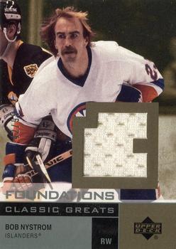 2002-03 Upper Deck Foundations - Classic Greats Silver #G-BN Bob Nystrom Front