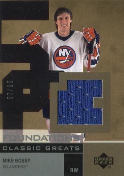 2002-03 Upper Deck Foundations - Classic Greats Silver #G-MB Mike Bossy Front