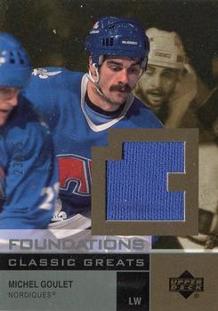 2002-03 Upper Deck Foundations - Classic Greats Silver #G-MG Michel Goulet Front