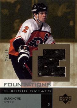 2002-03 Upper Deck Foundations - Classic Greats Silver #G-MH Mark Howe Front