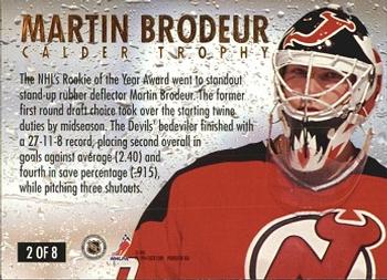 1994-95 Ultra - NHL Award Winners #2 Martin Brodeur Back