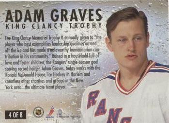 1994-95 Ultra - NHL Award Winners #4 Adam Graves Back