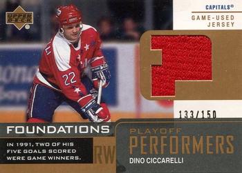 2002-03 Upper Deck Foundations - Playoff Performers #P-DC Dino Ciccarelli Front