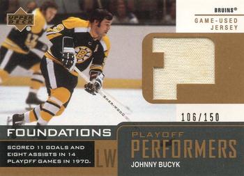 2002-03 Upper Deck Foundations - Playoff Performers #P-JB Johnny Bucyk Front