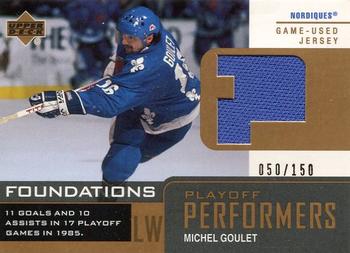 2002-03 Upper Deck Foundations - Playoff Performers #P-MG Michel Goulet Front
