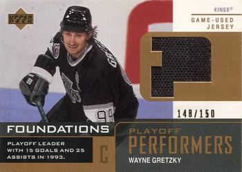 2002-03 Upper Deck Foundations - Playoff Performers #P-WG Wayne Gretzky Front