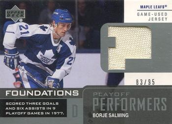 2002-03 Upper Deck Foundations - Playoff Performers Silver #P-BS Borje Salming Front