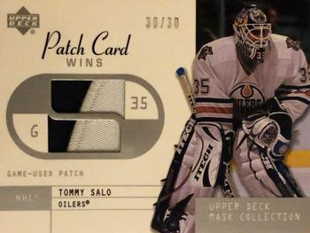 2002-03 Upper Deck Mask Collection - Patches #PW-TS Tommy Salo Front