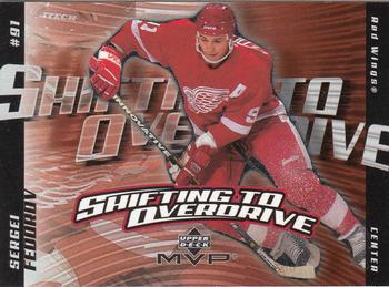 2002-03 Upper Deck MVP - Shifting to Overdrive #SO8 Sergei Fedorov Front