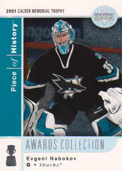 2002-03 Upper Deck Piece of History - Awards Collection #AC23 Evgeni Nabokov Front