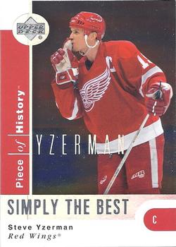 2002-03 Upper Deck Piece of History - Simply the Best #SB4 Steve Yzerman Front