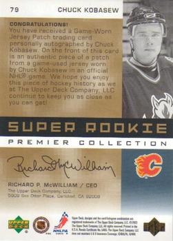 2002-03 Upper Deck Premier Collection - Gold #79 Chuck Kobasew Back