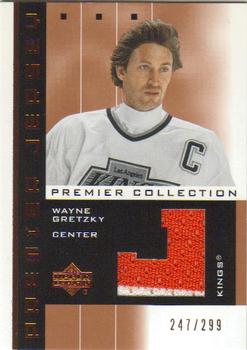 2002-03 Upper Deck Premier Collection - Jerseys Bronze #PP-WG Wayne Gretzky Front