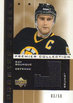 2002-03 Upper Deck Premier Collection - Jerseys Gold #PP-RB Ray Bourque Front