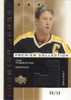 2002-03 Upper Deck Premier Collection - Jerseys Gold #PP-TH Joe Thornton Front