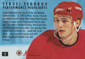 1994-95 Ultra - Sergei Fedorov Highlights #2 Sergei Fedorov Back