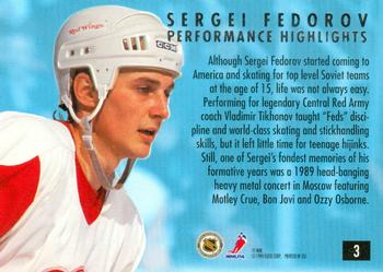 1994-95 Ultra - Sergei Fedorov Highlights #3 Sergei Fedorov Back