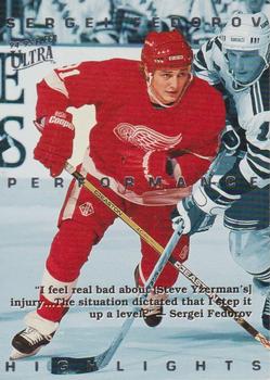 1994-95 Ultra - Sergei Fedorov Highlights #10 Sergei Fedorov Front