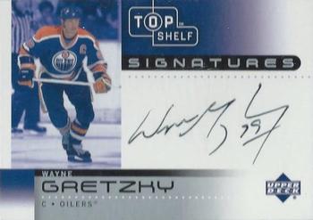 2002-03 Upper Deck Top Shelf - Signatures #WG Wayne Gretzky Front