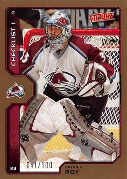 2002-03 Upper Deck Victory - Gold #219 Patrick Roy Front