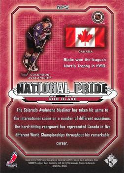 2002-03 Upper Deck Victory - National Pride #NP5 Rob Blake Back