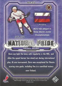 2002-03 Upper Deck Victory - National Pride #NP35 Pavel Bure Back