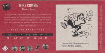 2002-03 Upper Deck Vintage - Tall Boys #T28 Mike Comrie Back