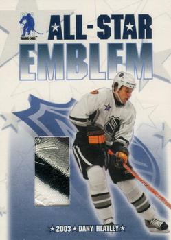 2003-04 Be a Player Memorabilia - All-Star Emblems #ASE-5 Dany Heatley Front