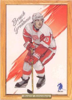 2003-04 Be a Player Memorabilia - Brush with Greatness Draw Contest #NNO Henrik Zetterberg Front