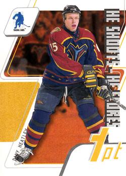 2003-04 Be a Player Memorabilia - He Shoots-He Scores Points #NNO Dany Heatley Front