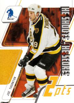 2003-04 Be a Player Memorabilia - He Shoots-He Scores Points #NNO Joe Thornton Front
