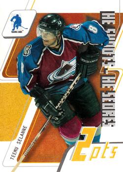 2003-04 Be a Player Memorabilia - He Shoots-He Scores Points #NNO Teemu Selanne Front