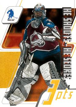 2003-04 Be a Player Memorabilia - He Shoots-He Scores Points #NNO Patrick Roy Front