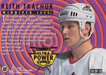 1994-95 Ultra - Ultra Power #10 Keith Tkachuk Back