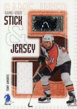2003-04 Be a Player Memorabilia - Jersey and Stick #SJ-20 Tony Amonte Front