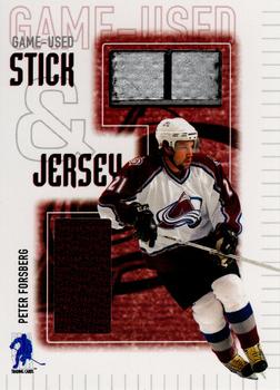 2003-04 Be a Player Memorabilia - Jersey and Stick #SJ-27 Peter Forsberg Front
