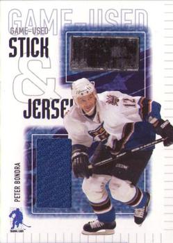 2003-04 Be a Player Memorabilia - Jersey and Stick #SJ-17 Peter Bondra Front