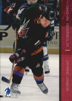 2003-04 Be a Player Memorabilia - Ruby #22 Daymond Langkow Front