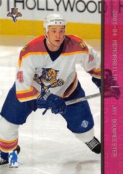2003-04 Be a Player Memorabilia - Ruby #37 Jay Bouwmeester Front