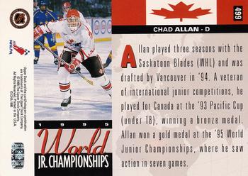 1994-95 Upper Deck #499 Chad Allan Back