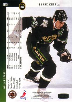 1994-95 Upper Deck #186 Shane Churla Back
