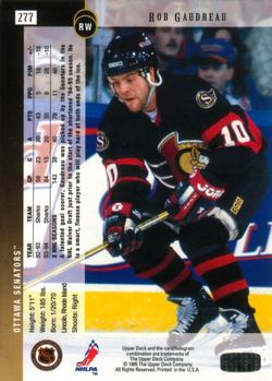 1994-95 Upper Deck #277 Rob Gaudreau Back