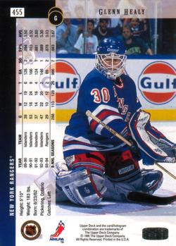 1994-95 Upper Deck #455 Glenn Healy Back