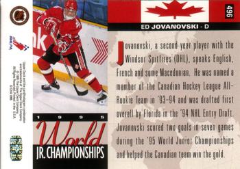 1994-95 Upper Deck #496 Ed Jovanovski Back