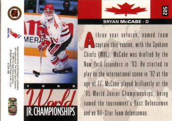 1994-95 Upper Deck #502 Bryan McCabe Back