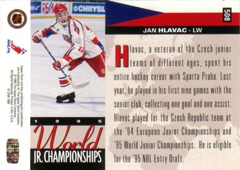1994-95 Upper Deck #508 Jan Hlavac Back