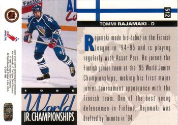 1994-95 Upper Deck #512 Tommi Rajamaki Back